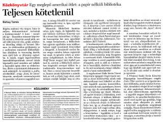 Népszabadság 2013 02 05 030sz 16old - Teljesen kötetlenül.jpg Népszabadság 2013 02 05 030sz 16old - Teljesen kötetlenül.jpg